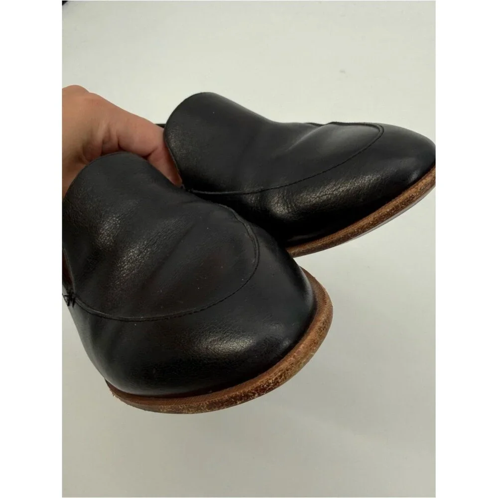 Madewell Black Leather Loafers Frances Classic Size 8 Business